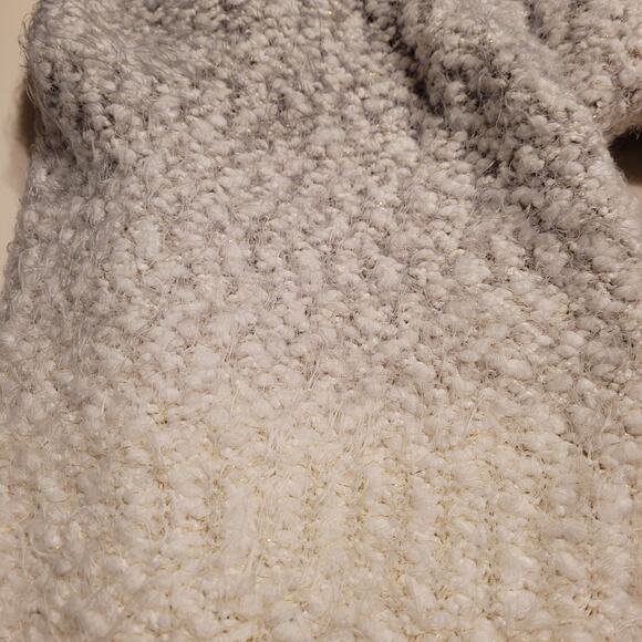 ruby moon Ombre Super Soft Open Cardigan Cream to Gray Metallic Gold Threads - Picture 10 of 10